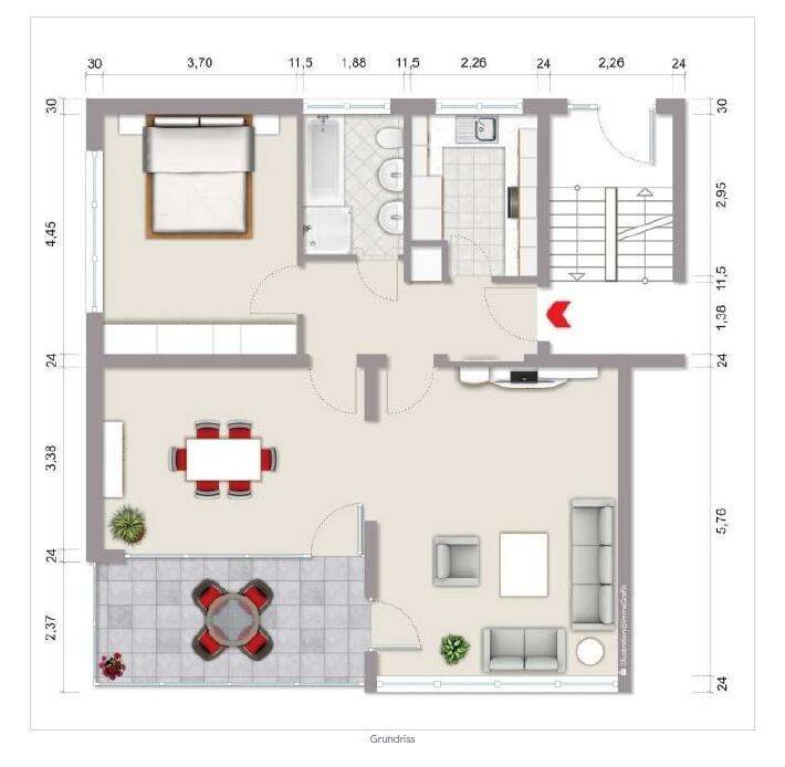 Attraktive 3-Zimmer-Wohnung mit EBK in sehr guter Lage mit idyllischem Stadtgarten, 71032 Böblingen