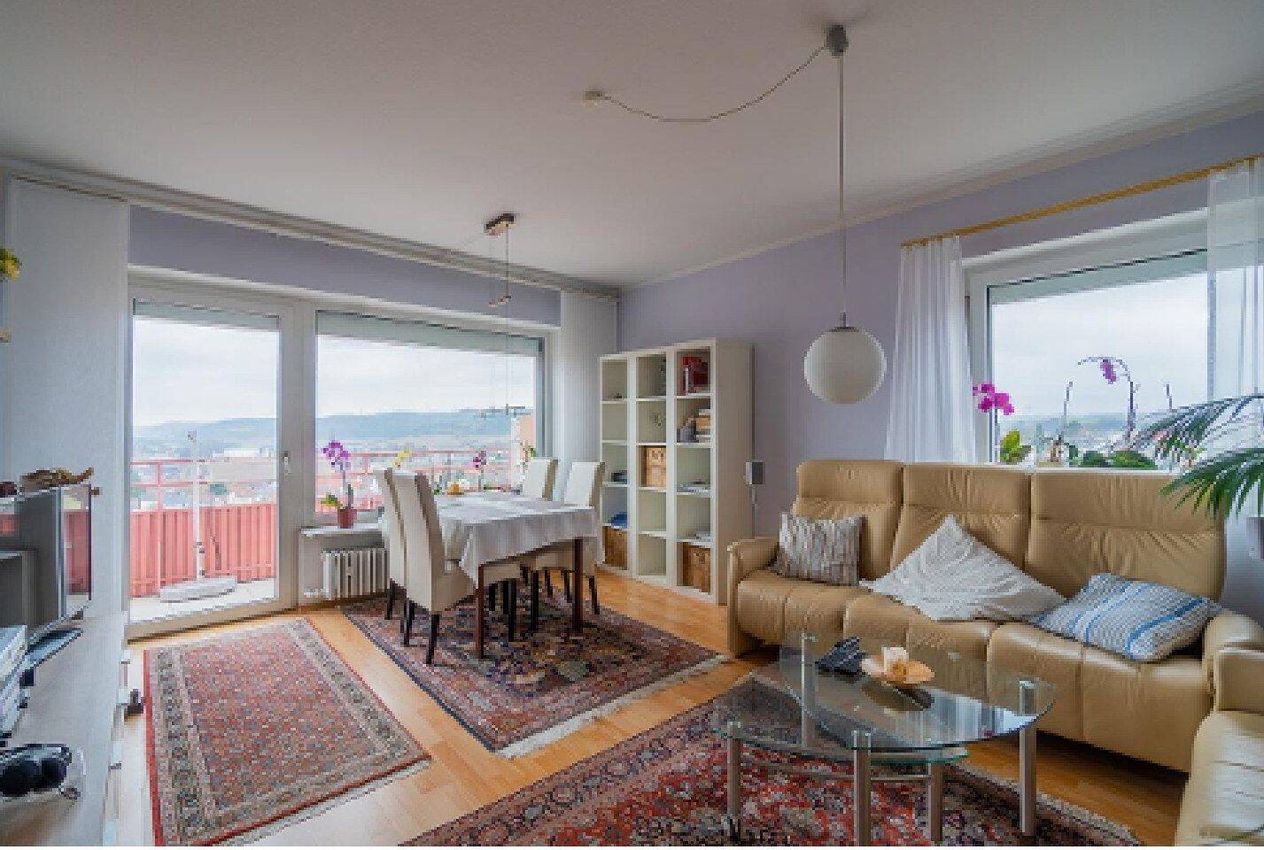 Blick über Hardheim in einer 4 Zimmerwohnung, 74736 Hardheim