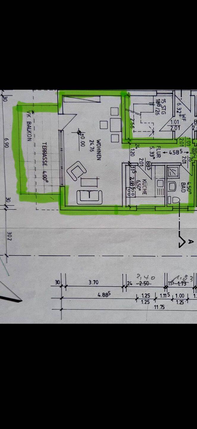 Erdgeschoss große 1 Zimmer Wohnung incl große Terrasse!, 61130 Nidderau