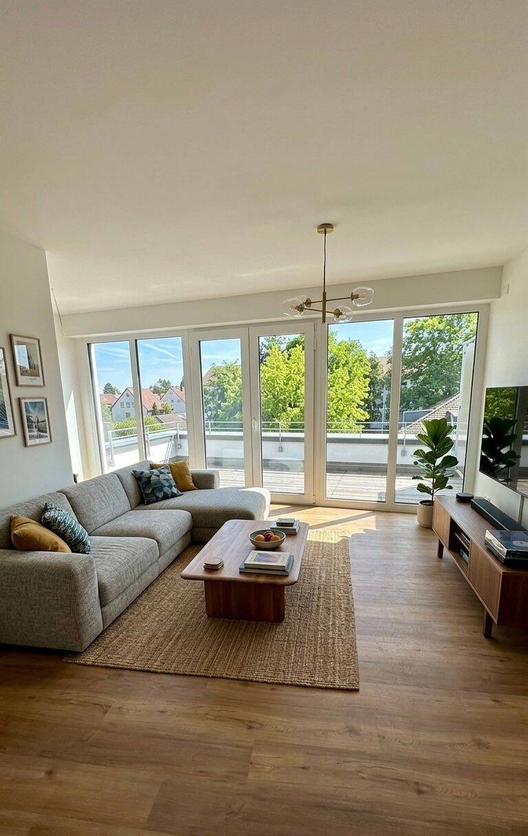 Erstbezug mit Weitblick: 3-Zimmer-Penthouse mit zwei Dachterrassen und Tiefgaragenstellplatz, 65929 Frankfurt am Main (Höchst Schwanheim Unterliederbach)