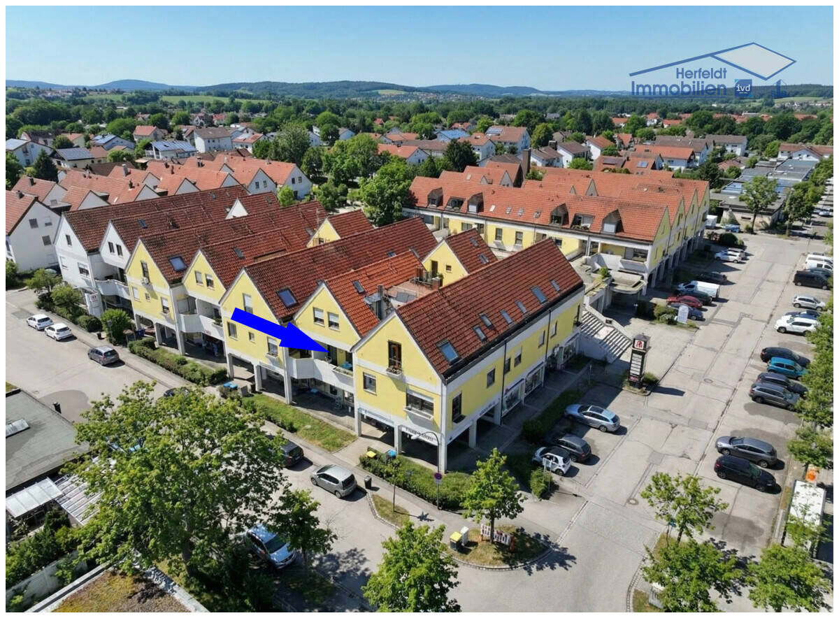Modernisierte 3-Zimmer-Wohnung mit Süd-Balkon und TG-Stellplatz in zentraler Lage, 86916 Kaufering