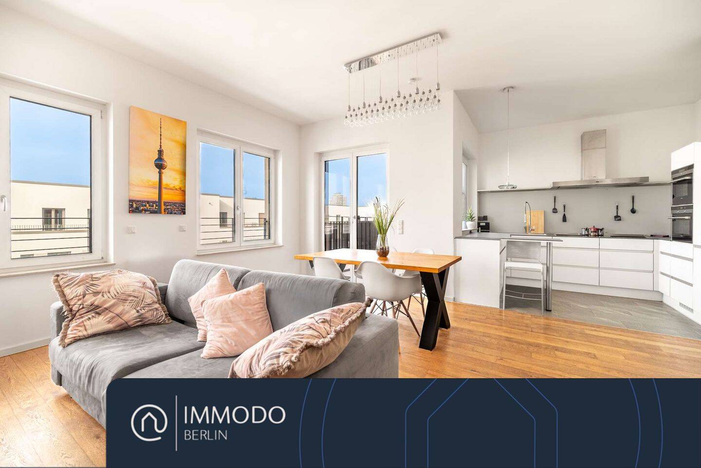 ?? Urbanes Neubau-Penthouse in Friedrichshain – Helle 3 Zi Whg mit 2 Blk, Aufzug, Kamin & Tiefgarage, 10249 Berlin (Friedrichshain-Kreuzberg Friedrichshain Prenzlauer Berg)