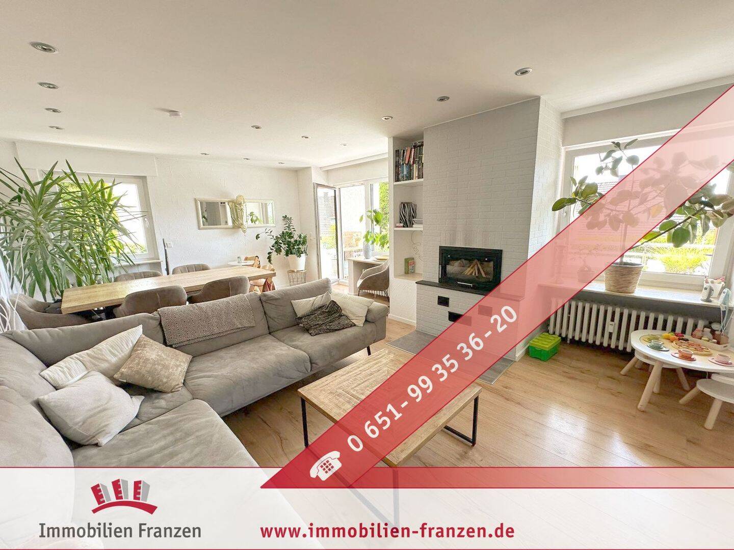Ruwer Höhenlage ! 121 m² große, moderne EG-Wohnung mit Balkon, Kamin, 2 Stellplätzen und Gartenmitbenutzung, 54292 Trier (Eitelsbach Ruwer Trier-Nord)