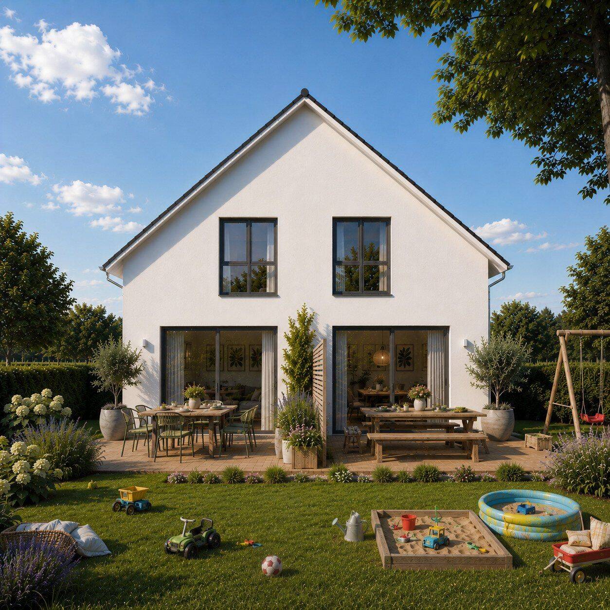 AUSBAUHAUS FamilyStyle 26.03S – großes Mehrgenerationenhaus in Doppelhaus-Form – ideal für Familie & Freunde, 75196 Remchingen