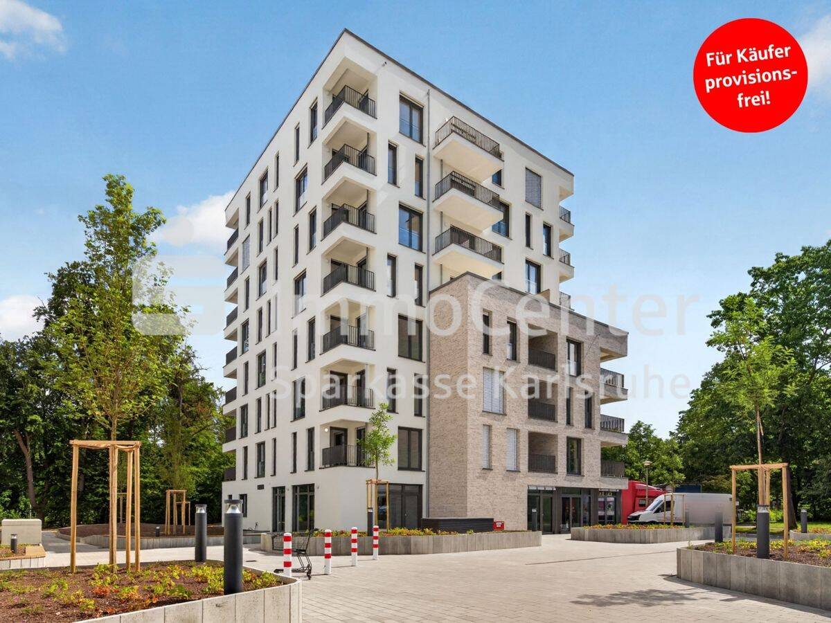 Ansprechende Neubau-3-Zimmer-Wohnung mit Loggia in der schönen Waldstadt, 76139 Karlsruhe (Hagsfeld Rintheim Waldstadt)