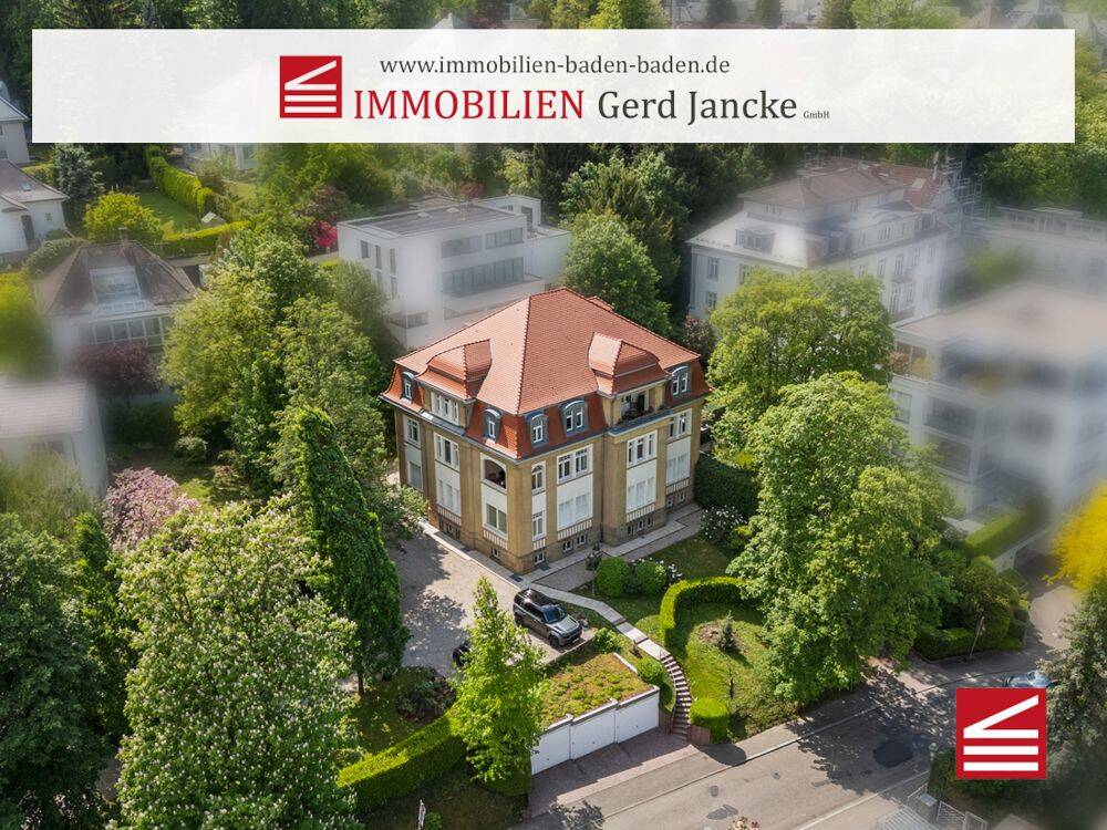 Denkmalgeschütztes Wohnjuwel, exklusive 210 m² Villenetage mit Liftzugang, Garage, Balkon u. Loggia, 76530 Baden-Baden (Ebersteinburg Innenstadt Lichtental Varnhalt Weststadt)
