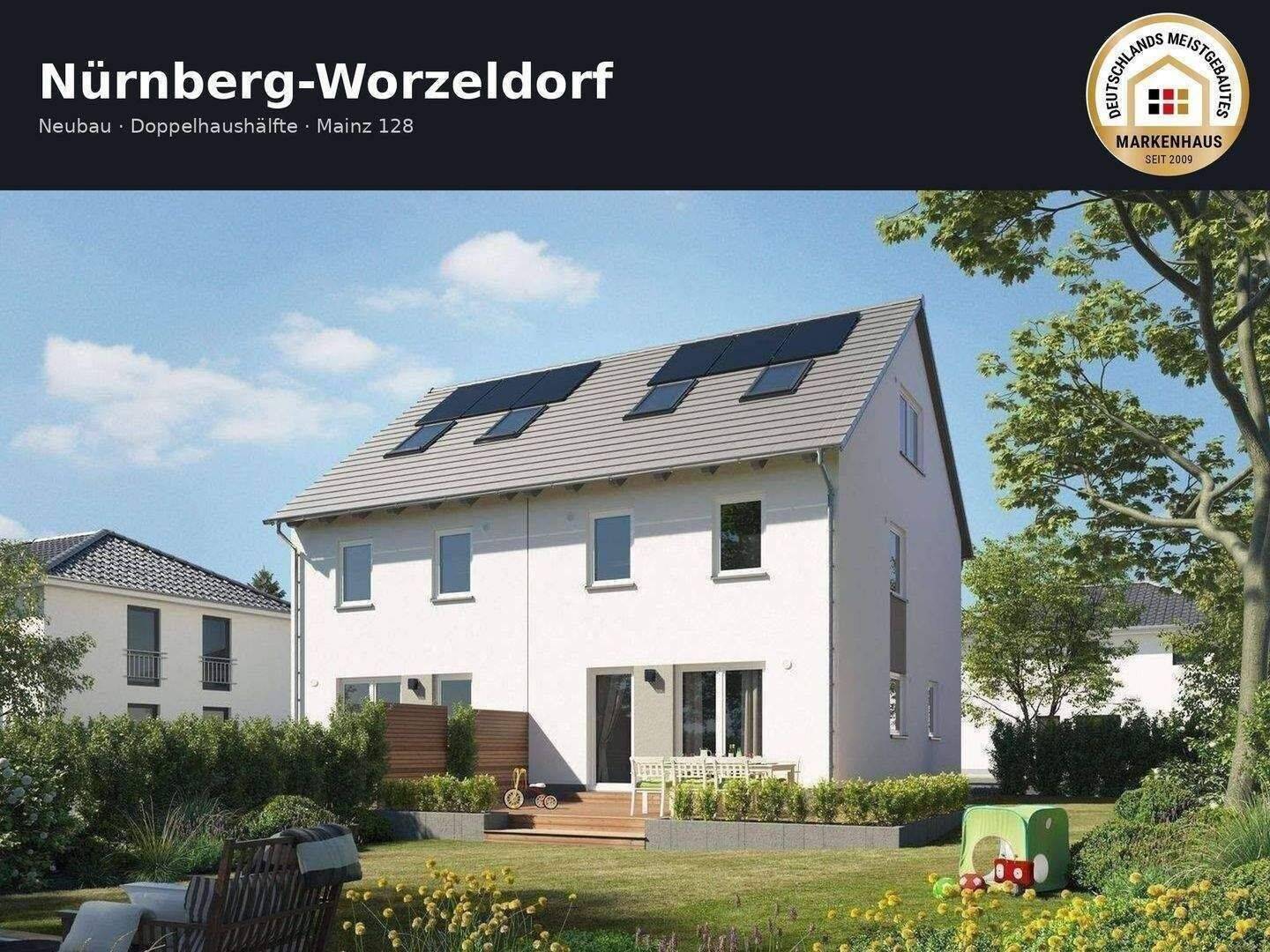Nürnberg: Neubau DHH| Komplettpreis inkl. Grundstück & Baunebenkosten, 90455 Nürnberg