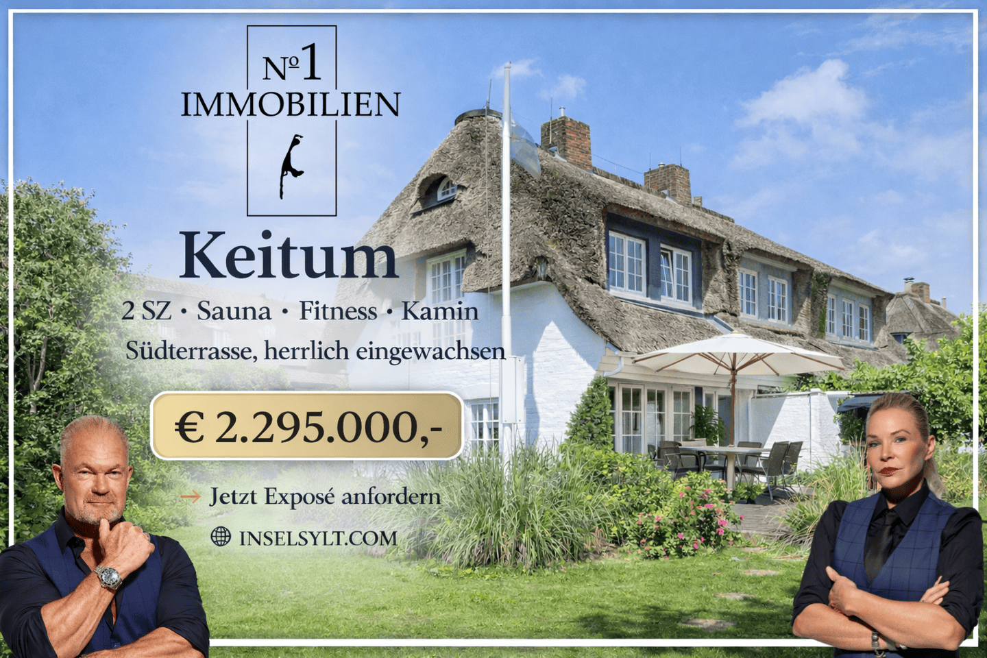 Update: Provisionsfreier Verkauf: Luxuriöses Endhaus in Keitum, 25980 Sylt