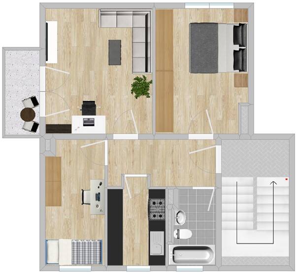 3-Raum-Erdgeschosswohnung in begehrter Wohnlage, 1591 Riesa
