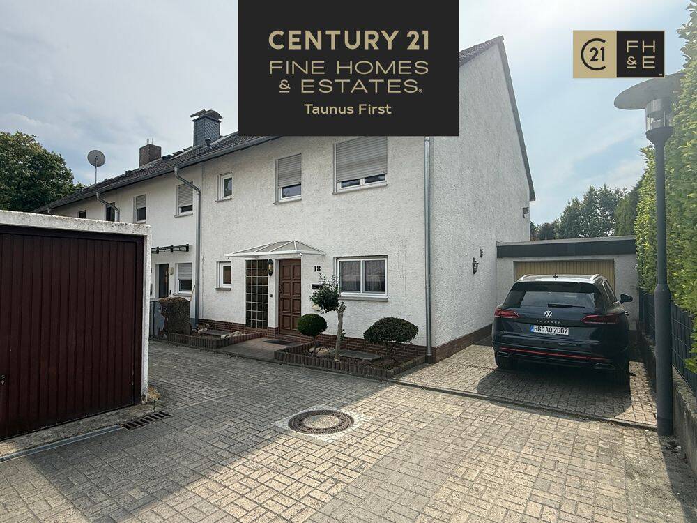Reihenendhaus für junge Familie, 168m² Wfl., Garten, renovierungsbed., Garage + Stellplatz, Eschborn, 65760 Eschborn