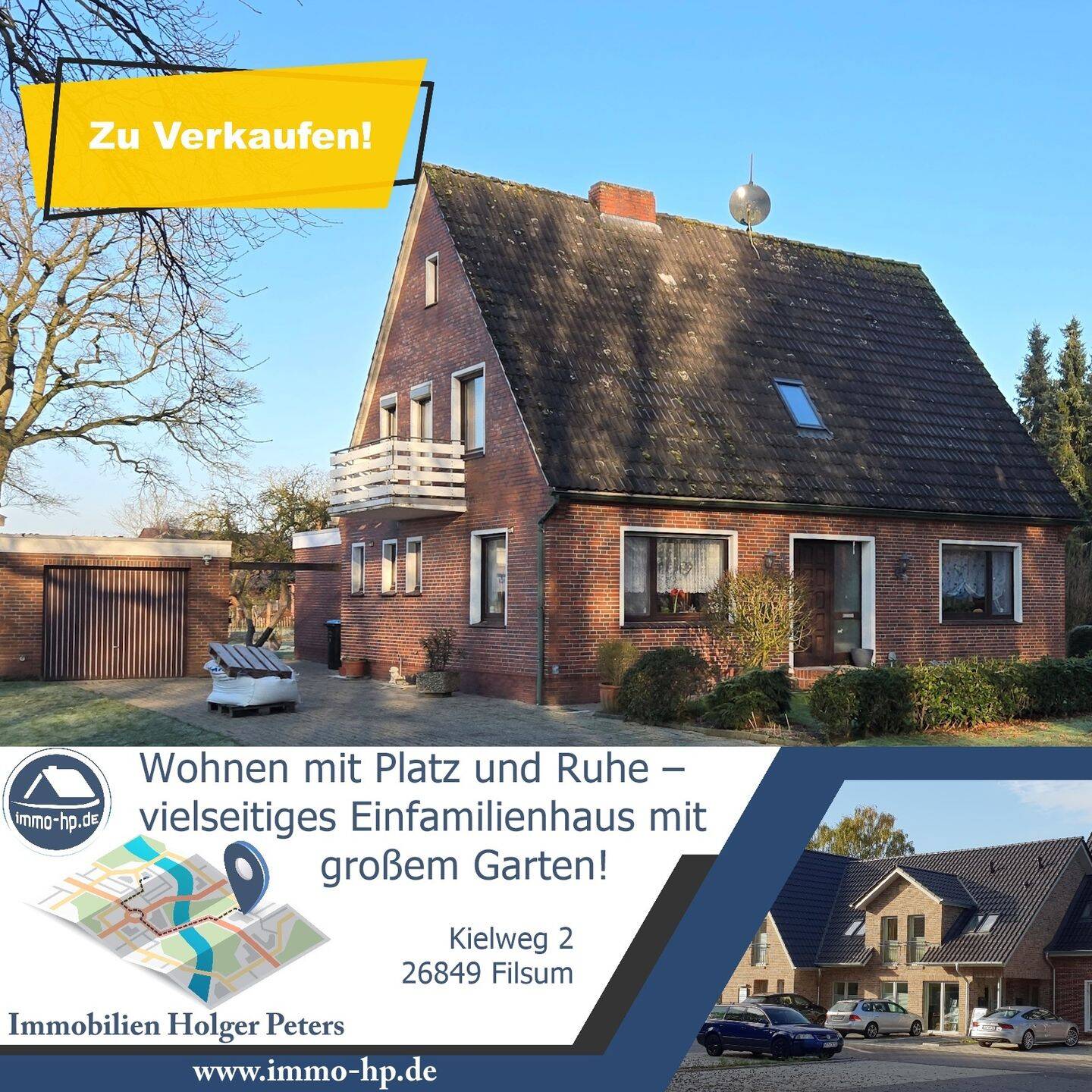 Wohnen mit Platz und Ruhe – vielseitiges Einfamilienhaus mit großem Garten, 26849 Filsum