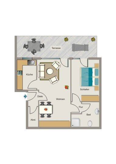 Demnächst frei! 2-Zimmer-Wohnung in Münster Hiltrup, 48165 Münster (Amelsbüren Angelmodde Berg Fidel Hiltrup)