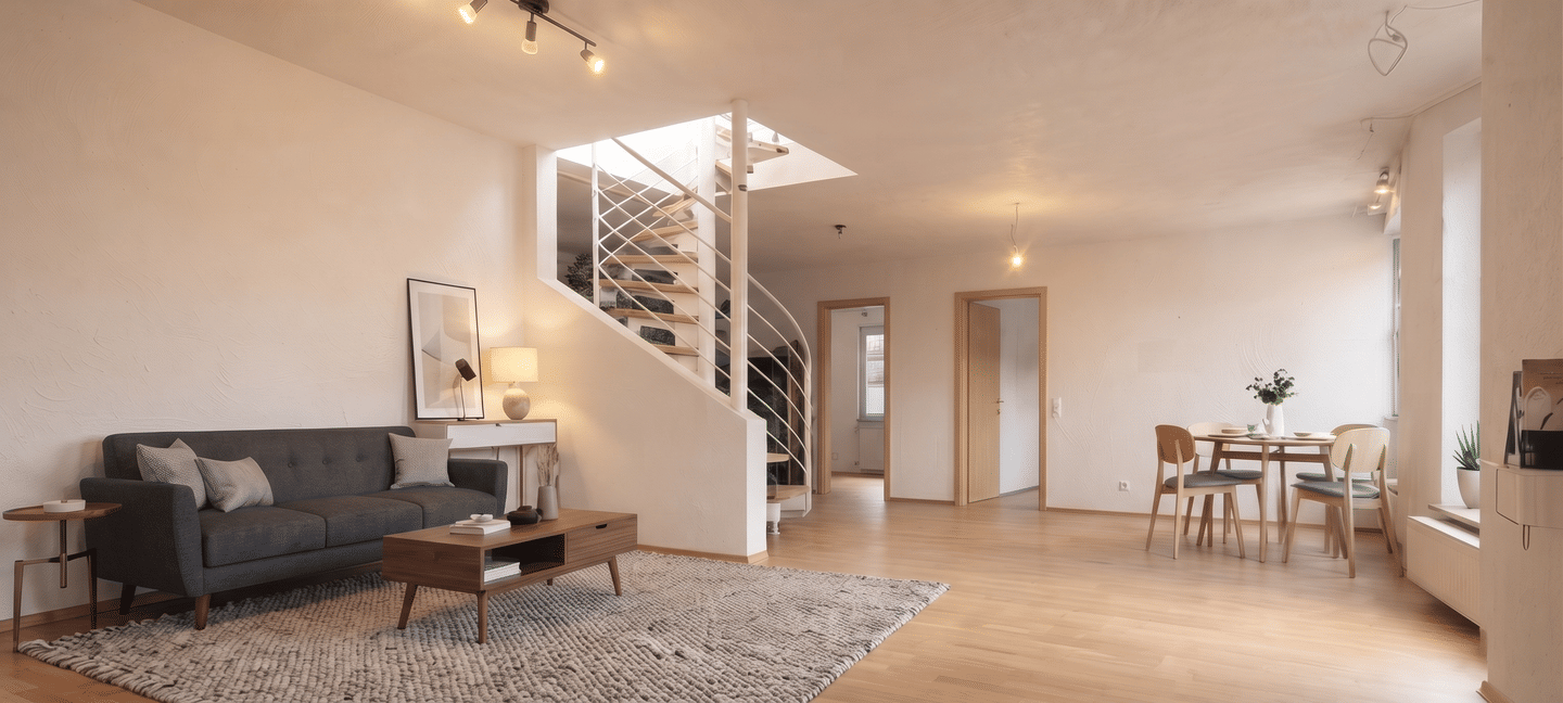Stadtleben trifft Freiluft-Oase: Maisonette mit 45 m² Dachterrasse, 75173 Pforzheim