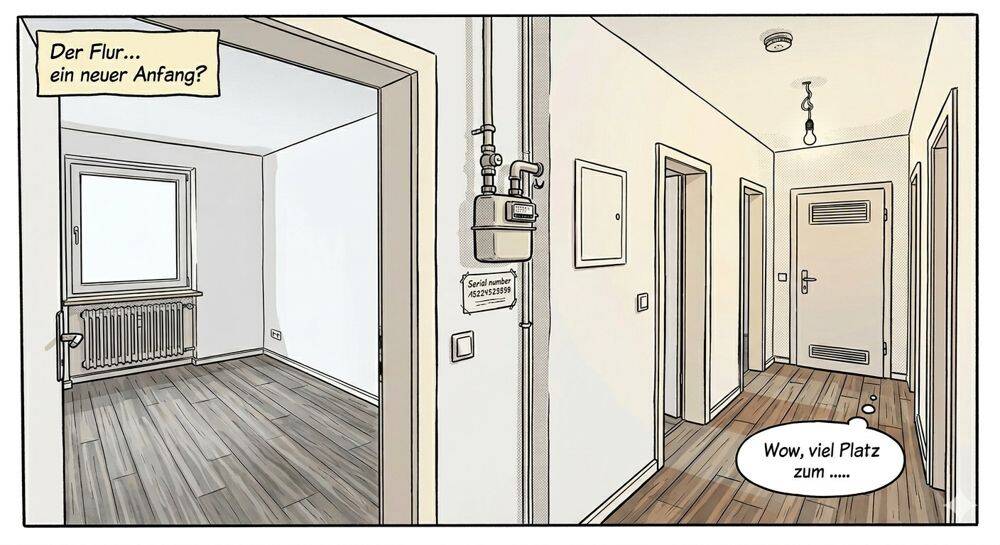 WOHNUNG MIT DURCHGANGSZIMMER – GOSTENHOF -MIT U-BAHNANSCHLUSS VOR DER HAUSTÜRE, 90429 Nürnberg