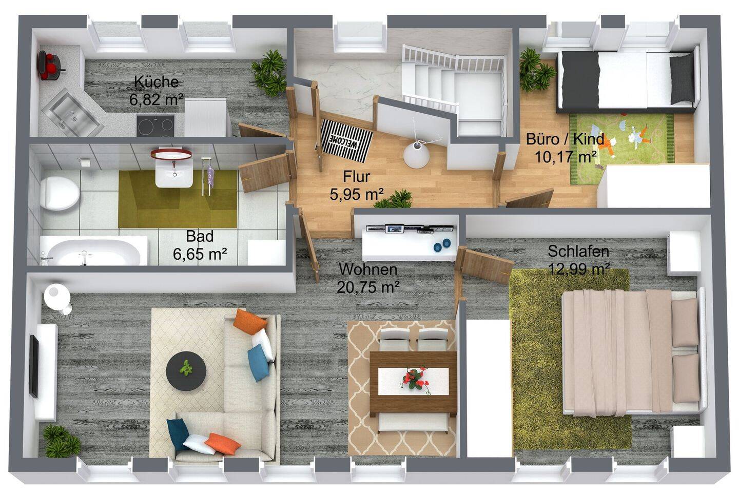 Renovierte 3-Zimmer Wohnung, 8468 Reichenbach im Vogtland