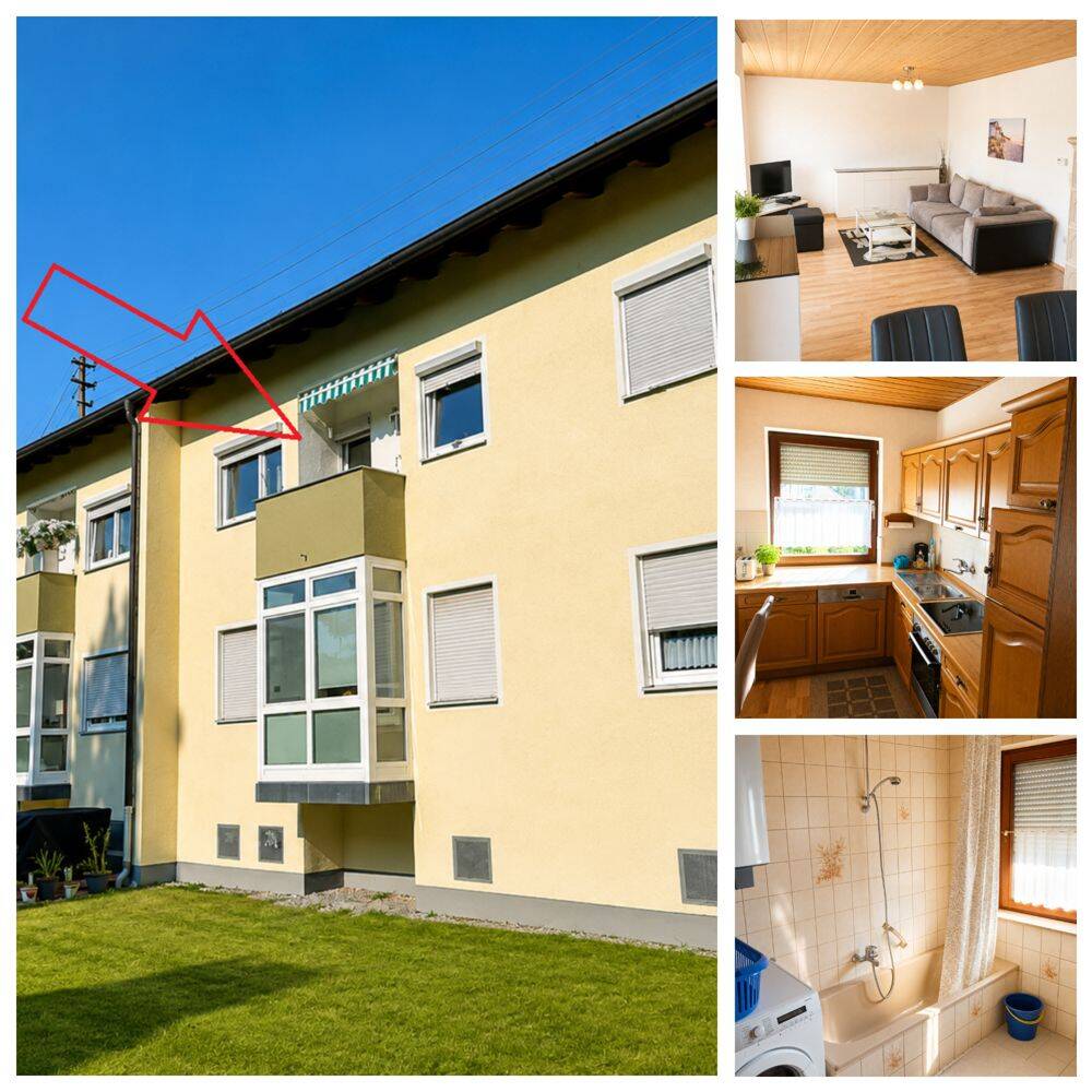 Renovierungsbedürftige 3 Zimmer Wohnung incl. Garage und Stellplatz in Oberstimm, 85077 Manching