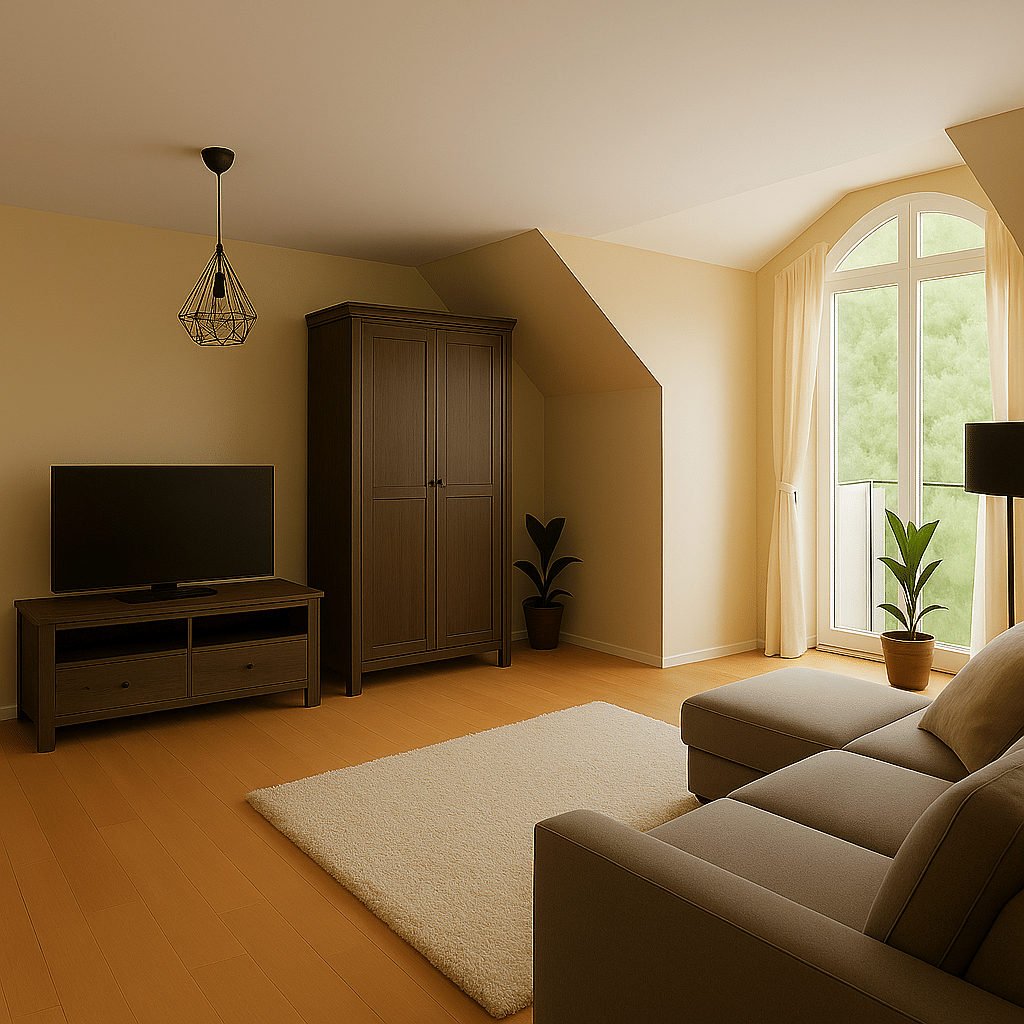 Charmante Dachgeschosswohnung mit Dachterrasse und Tiefgaragenstellplatz, 46487 Wesel
