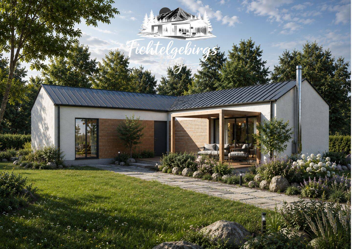 Tiny-Bungalow Alma | Diffusionsoffen | Schlüsselfertig | KfW-40 | inkl. Grundstück & Fundament, 95100 Selb