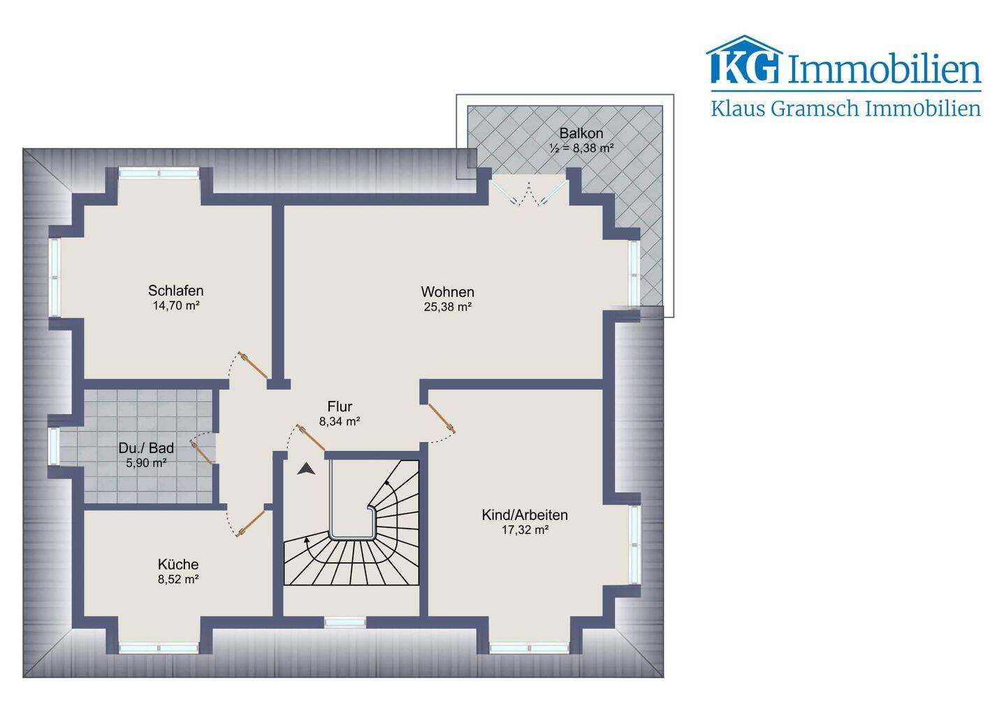 Dachgeschosswohnung mit hochwertiger Ausstattung!, 3050 Cottbus (Madlow Sachsendorf Spremberger Vorstadt)