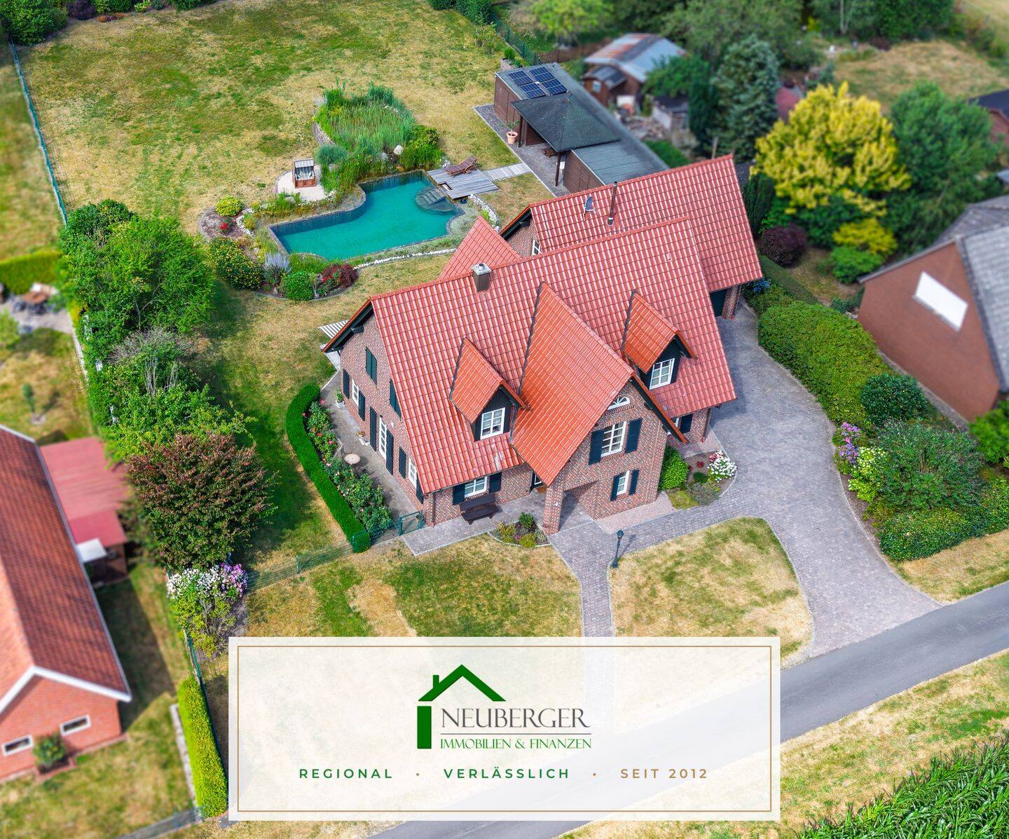 Ihr privates Refugium: Landhaus mit Naturpool, Gartenhaus und viel Platz zum Leben, 49637 Menslage