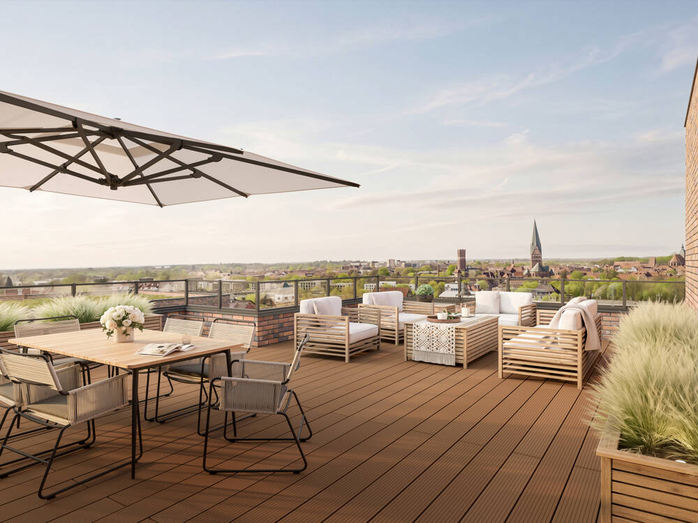 Wohnen auf höchstem Niveau – Exklusives Penthouse mit Dachterrasse & Aufzug, 21337 Lüneburg