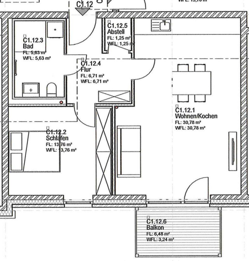 Erstbezug: Moderne Obergeschosswohnung mit Balkon sowie energieeffizientem Wohnkomfort, 29549 Bad Bevensen
