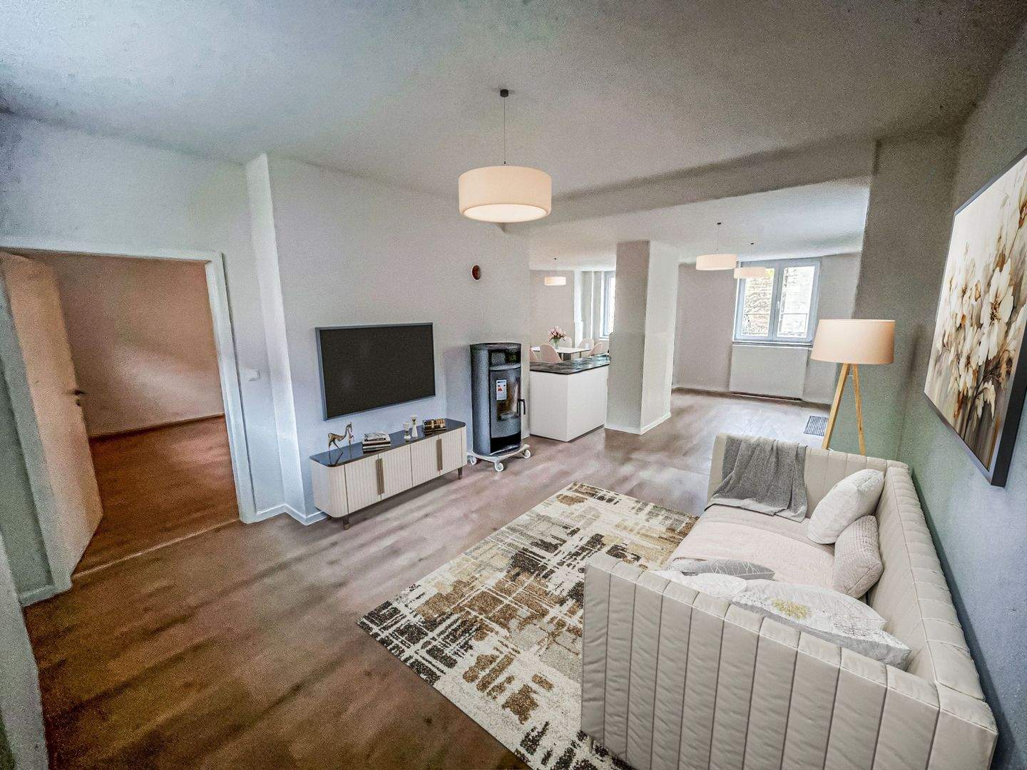 Wohnen mit Flair – offene 2-3 Zi.Souterrain – WHG mit Kamin, eigenem Eingang, 6118 Halle (Saale)