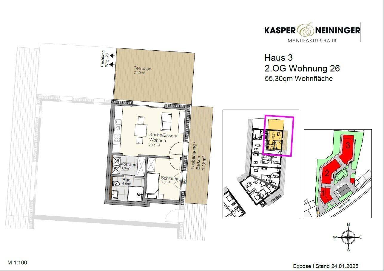 Kompakte Wohnung im Betreuten Wohnen in Lauf, 77886 Lauf