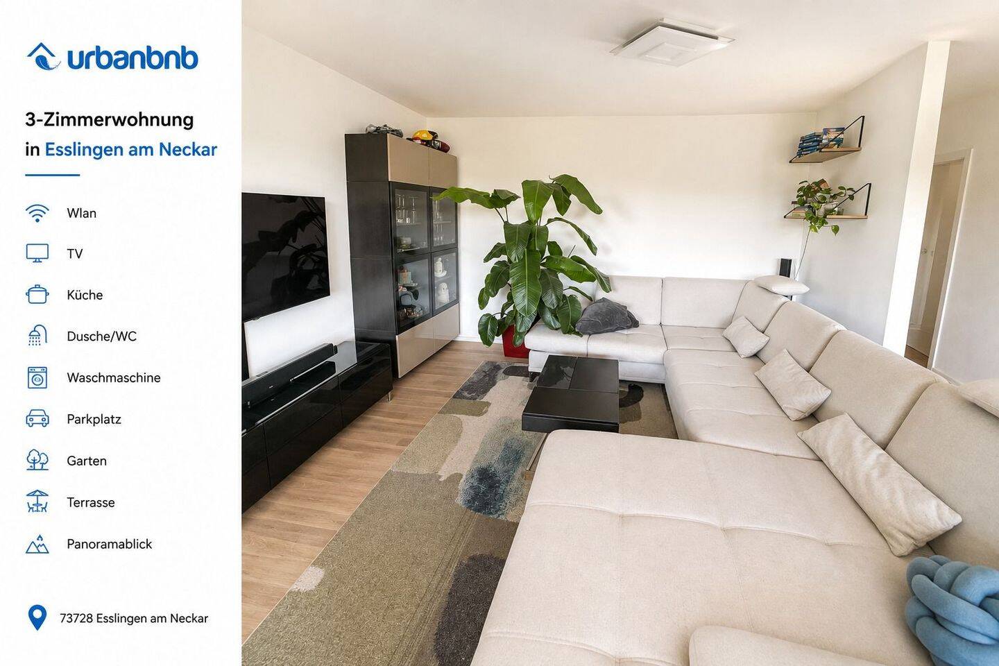 Möblierte Wohnung Esslingen – Wohnen auf Zeit mit Panoramablick, 73728 Esslingen am Neckar