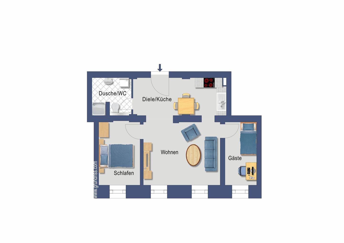 3-Zimmer Wohnung für 5 Jahre befristet zu vermieten im Bau- und Gartendenkmal Ludwigpark, 13125 Berlin (Pankow Buch Französisch Buchholz Karow)
