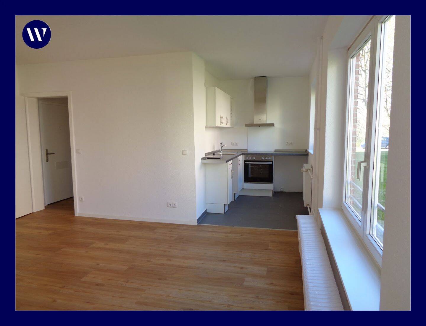 Ruhige Lage im Grünen! 1 Zimmer-Apartment mit Balkon + Einbauküche + Parkett + modernes Bad, 24159 Kiel (Friedrichsort Holtenau Pries Schilksee Wik)