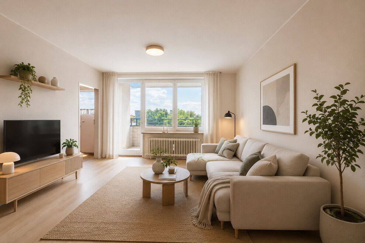 Wohnen mit Panorama – Apartment mit Alpenblick und viel Potenzial, 80937 München (Milbertshofen-Am Hart)