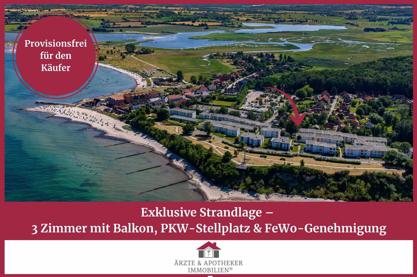 Ihr Ostsee-Rückzugsort in Hohwacht – 3 Zimmer mit Balkon, Ostseeblick & genehmigter Ferienvermietung, 24321 Hohwacht (Ostsee)