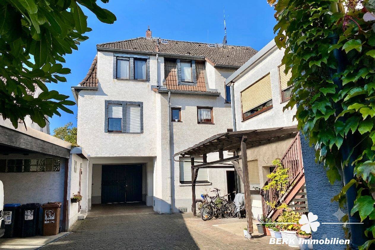 Renditestark, zentral & vielseitig: Großzügiges Wohn Gewerbe Objekt, 2 Häuser, 590m² Wohn/Nutzfl., 710m² Grund, Toplage, 65428 Rüsselsheim am Main