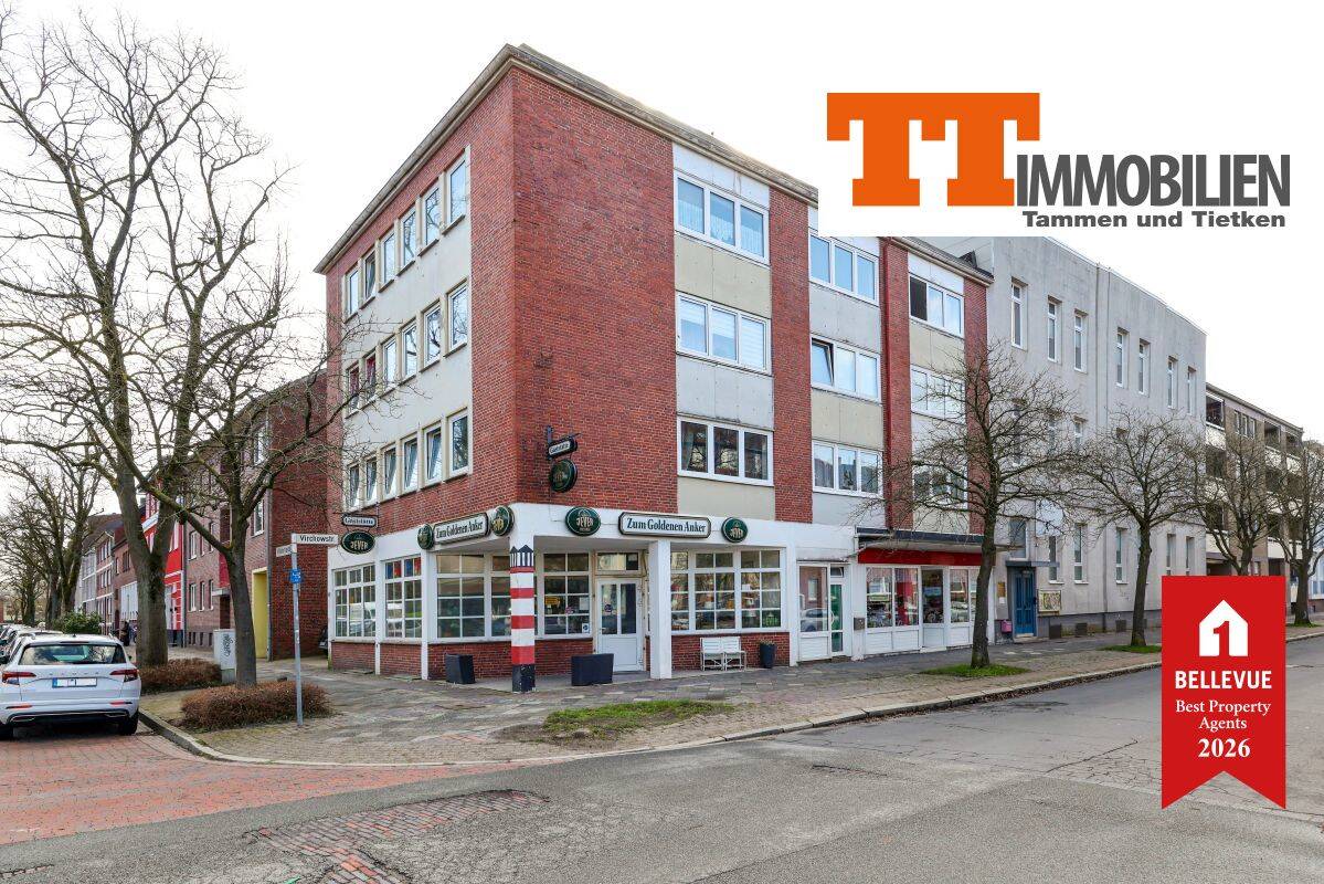 TT bietet an: Helle und renovierte 3-Zimmer-Wohnung in zentraler Lage direkt am Kurpark von Wilhelmshaven!, 26382 Wilhelmshaven (Bant Heppens Innenhafen Innenstadt Siebethsburg)