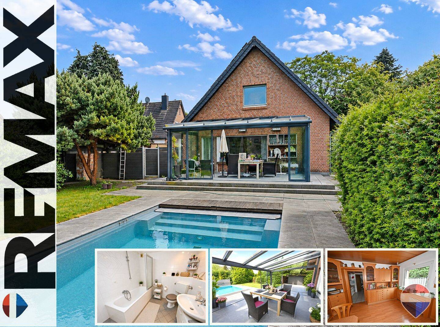 Ansprechende Doppelhaushälfte mit schönem Sommergarten und großem Pool in Emmerich, 46446 Emmerich am Rhein