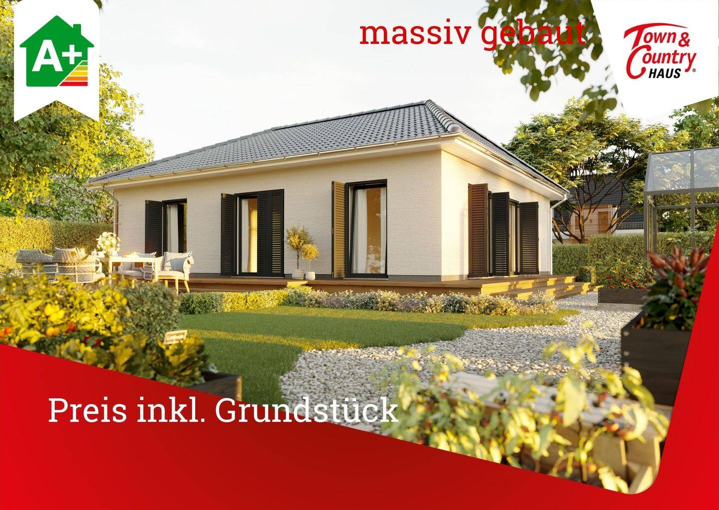 Bungalow 92, massiv gebaut, Preis inkl. Grundstück, 54314 Zerf