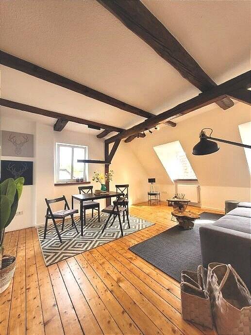 WOHLFÜHL Wohnung – Herrmannblick-  DG 2-ZKB Detmold  Innenstadt NEUE EBK Neues Bad – o. Haustiere – Jugendstilvilla – mit Garten, 32756 Detmold