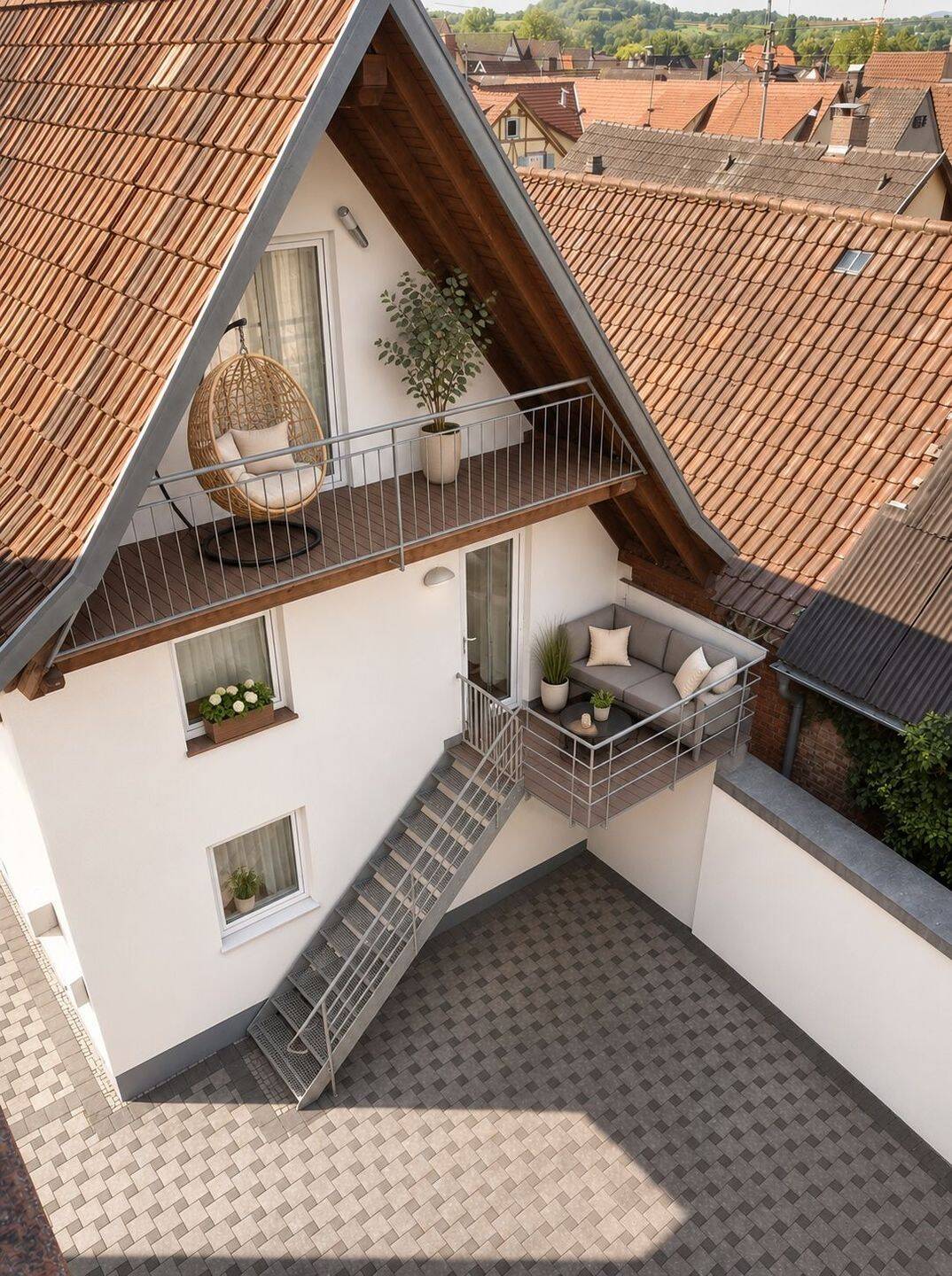 Charmantes 3,5-Zimmer-Haus mit zwei Balkonen, Garage und Weitblick in Tutschfelden, 79336 Herbolzheim