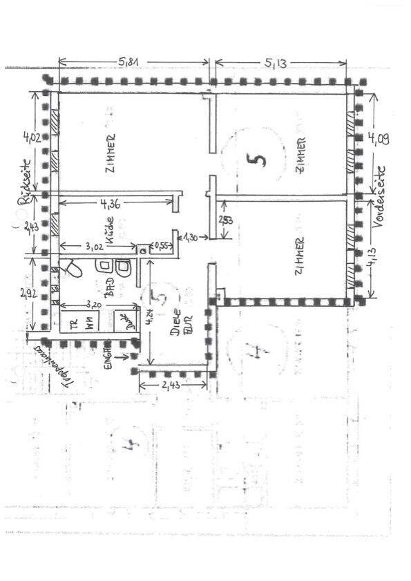 3-Zimmer Wohnung mit hochwertiger Küche (WG-geeignet), 90431 Nürnberg