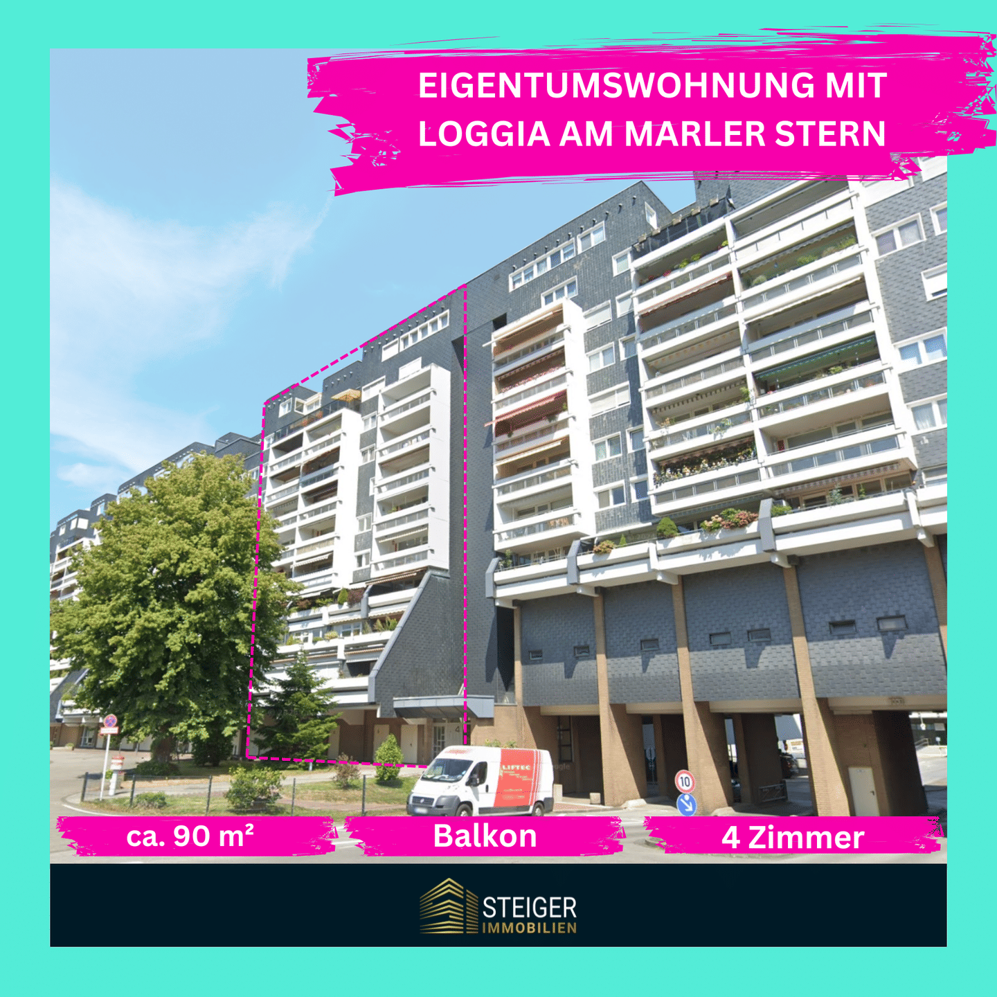 Gepflegte 90 m² Eigentumswohnung mit Potenzial – 4 Zimmer + Loggia + 2 Bäder, 45768 Marl