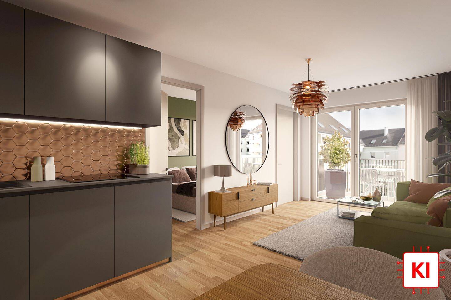 Modernes Design trifft auf urbanen Lifestyle – 3-Zimmer-Gartenwohnung in Südwest-Ausrichtung!, 81369 München (Sendling Sendling-Westpark Thalk. Obersendl.-Forsten-Fürstenr.-Solln)