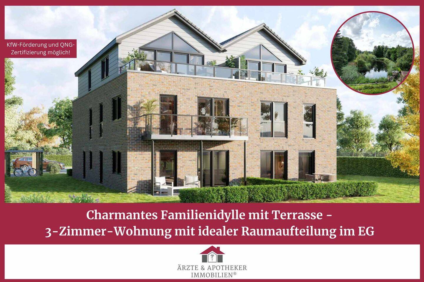 Charmante Familienidylle mit Terrasse – 3-Zimmer-Wohnung mit idealer Raumaufteilung im EG, 26802 Moormerland
