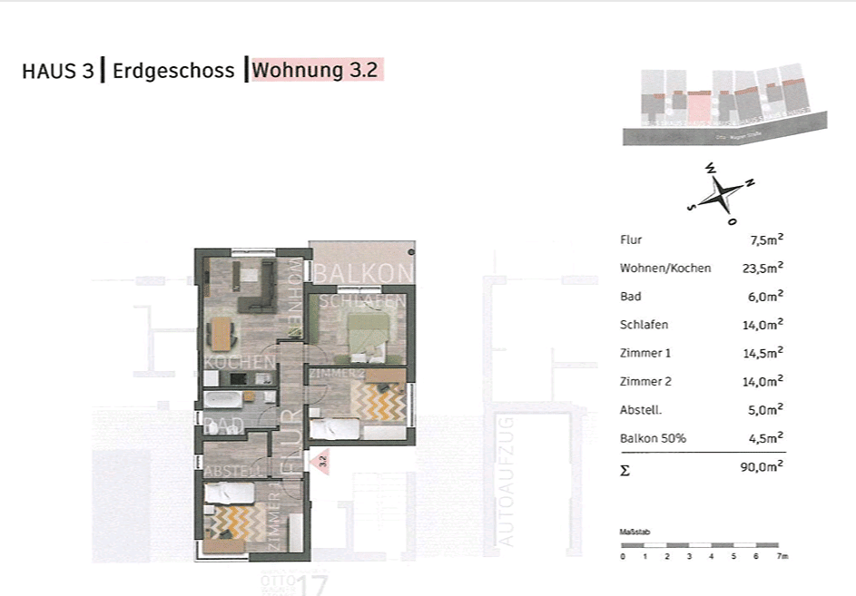 Exklusive 4-Raumwohnung im Hausbergviertel