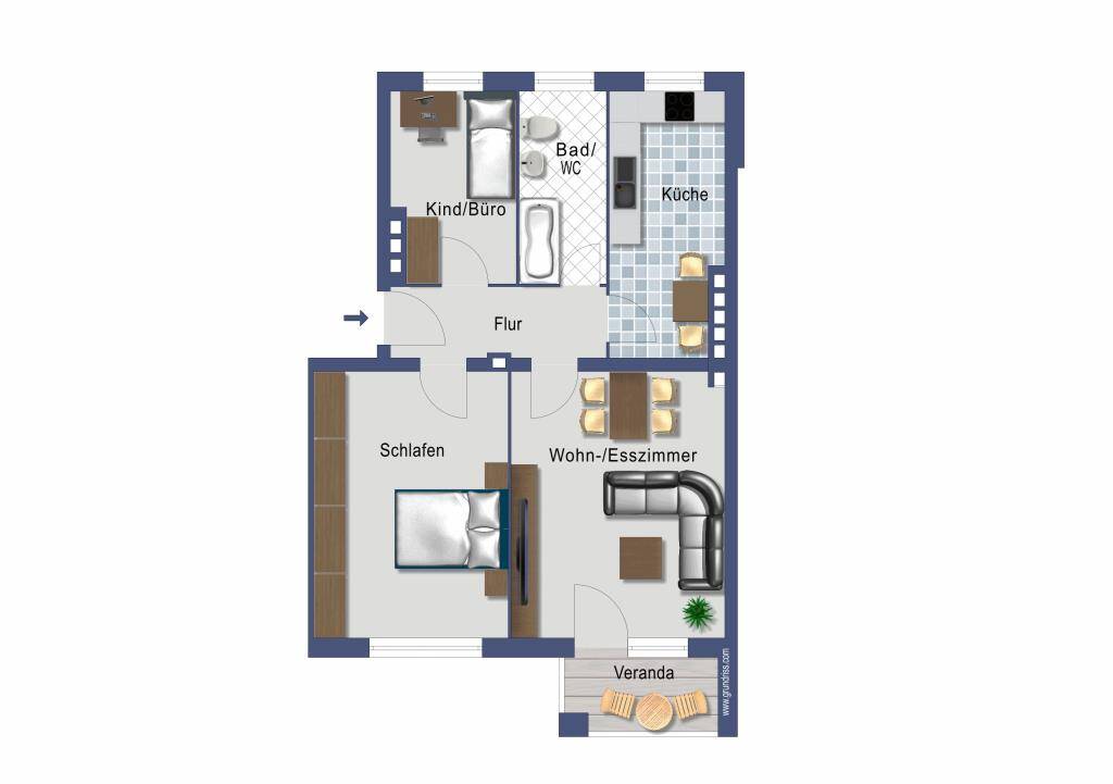 Vermietete Wohnung im denkmalgeschützten ‘Pfahler Block’, 13403 Berlin, 13403 Berlin (Reinickendorf Kolonie Erholung Kolonie Gartenfreunde Tegel Wittenau)