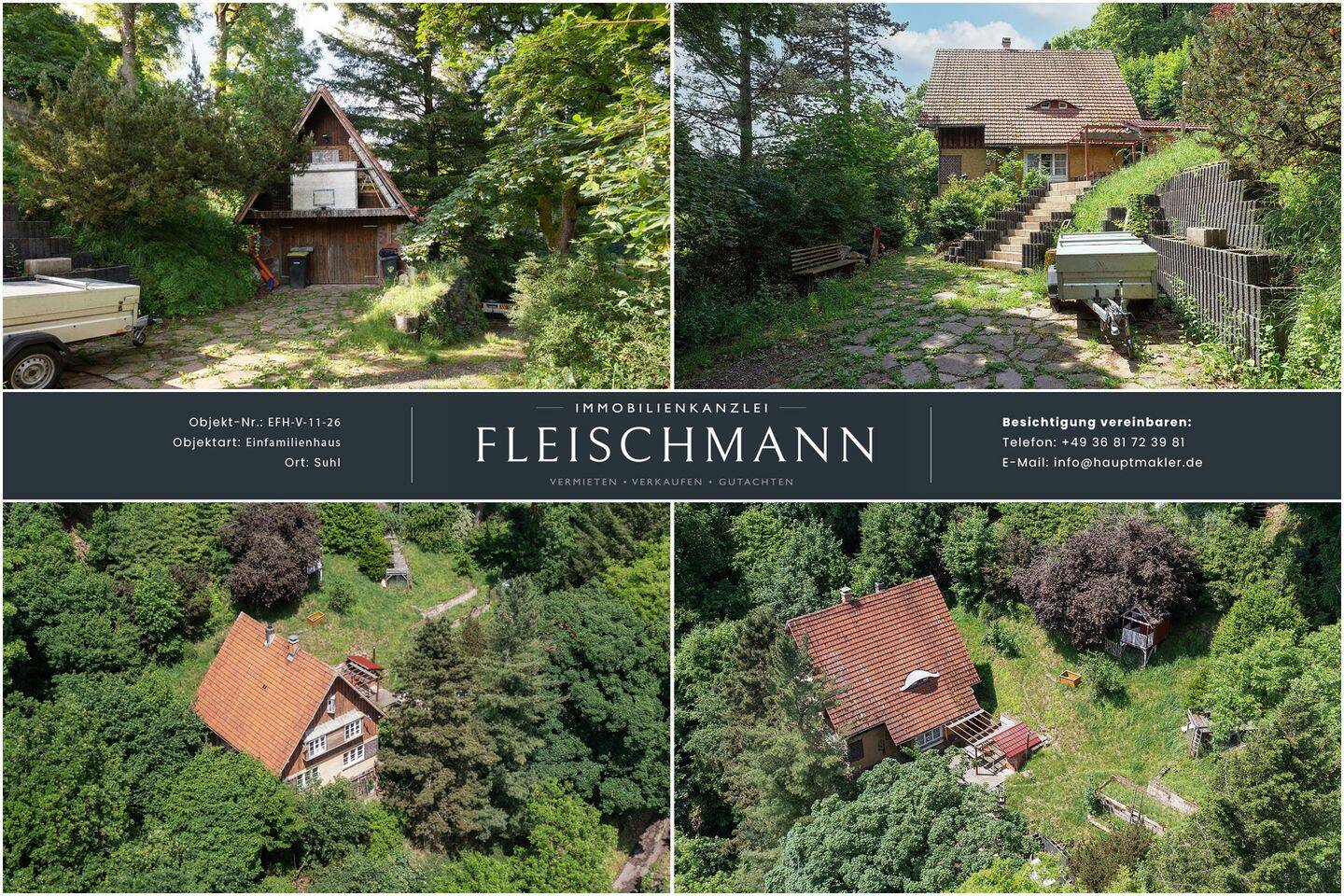 “Seltene Gelegenheit am Domberg – 1.700 m² Grundstück mit Wohnhaus und Entwicklungspotenzial”, 98527 Suhl (Suhl)