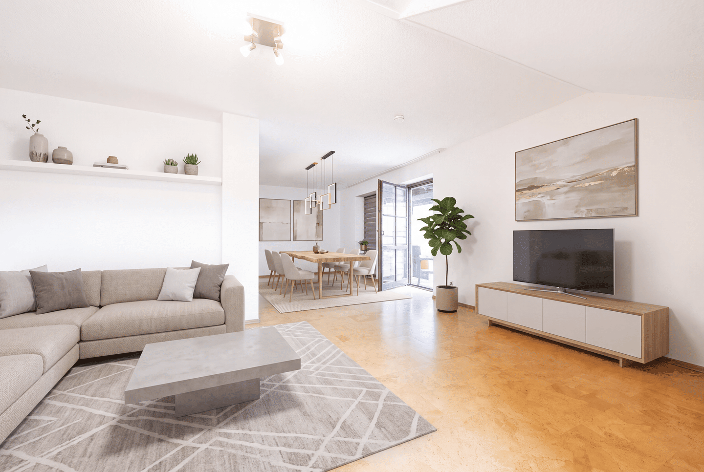 Großzügige 3-Zimmer-Dachgeschosswohnung mit Balkon, Einbauküche und Einzelgarage, 84347 Pfarrkirchen