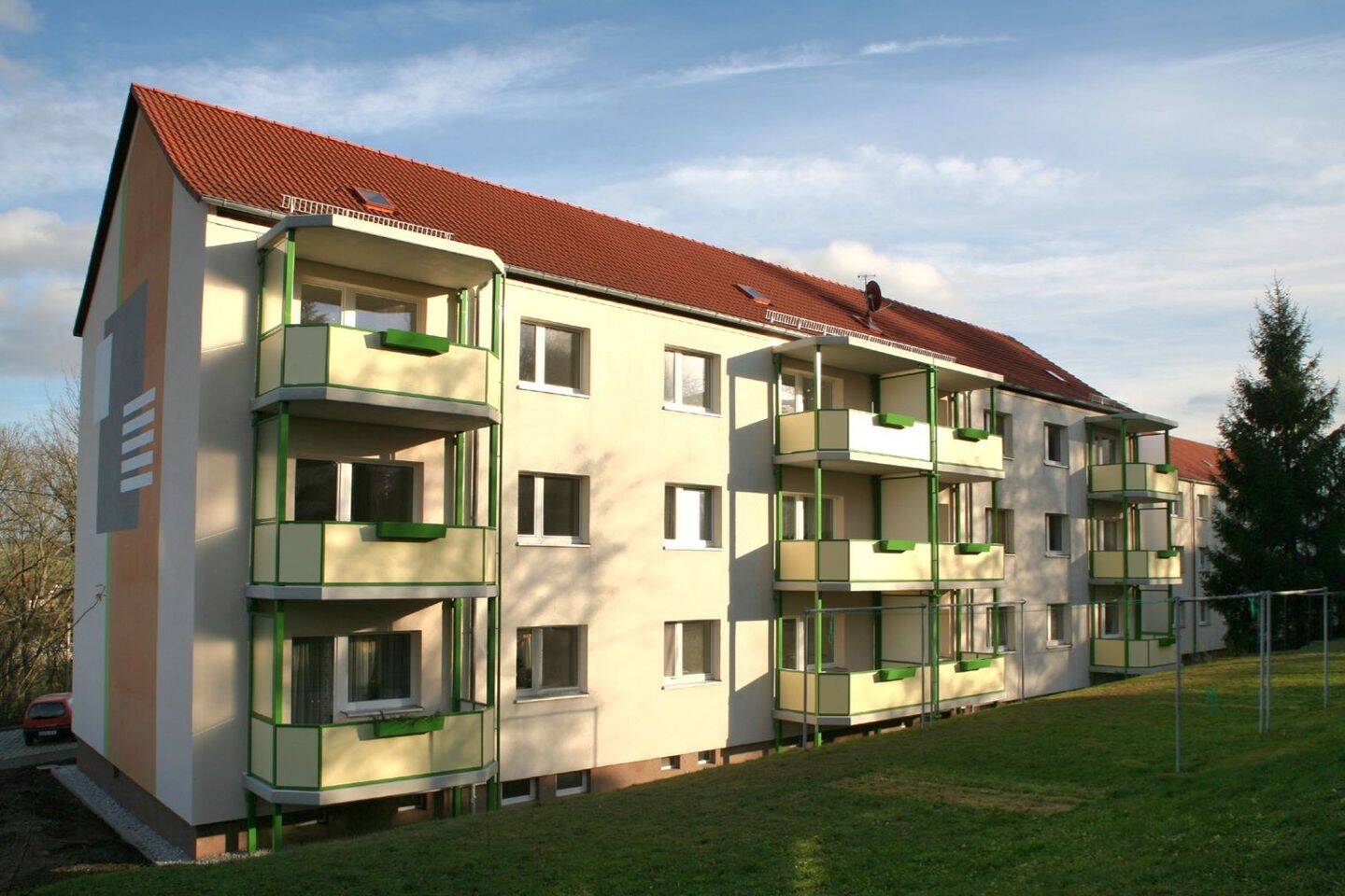 3-Raum-Wohnung mit Balkon am Stadtrand, 8371 Glauchau