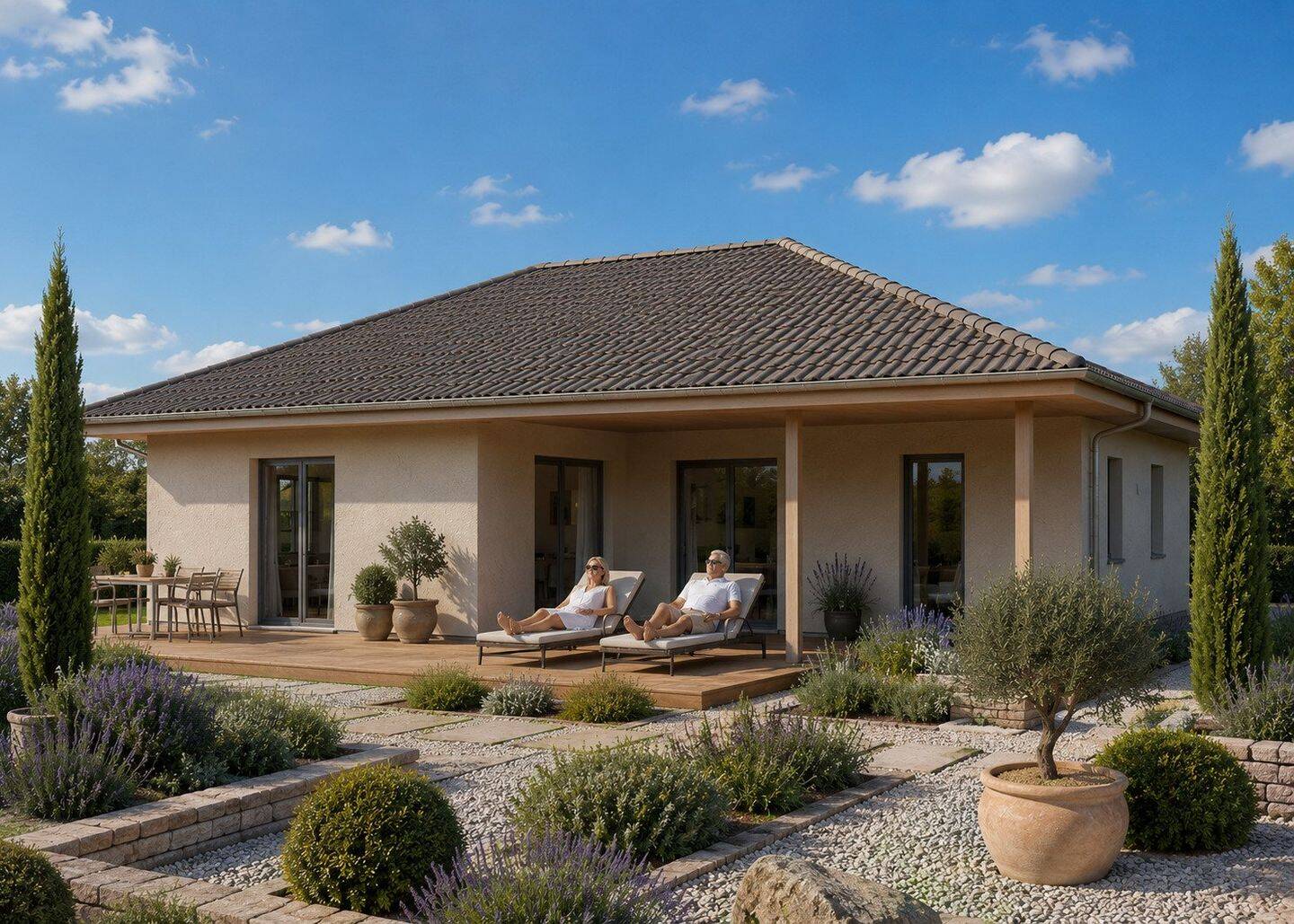 Jetzt den Bungalow für höchste Wohnansprüche bauen – ComfortStyle 16.01W, 75417 Mühlacker