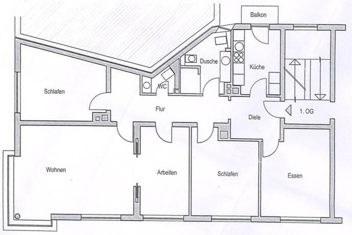 WOHNEN: Provisionsfrei – 5 Zi – Nähe Stadtpark, 90409 Nürnberg (Großreuth h. d. Veste Gärten h. d. Veste Maxfeld Schoppershof)